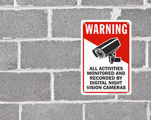 Night Vision Camera Signs