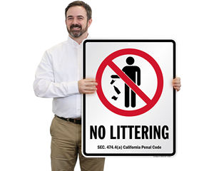 No Littering Signs By State