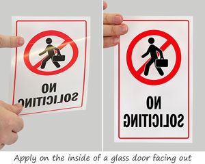 Best Selling - No Soliciting Door Decals
