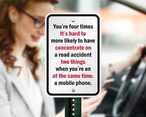 No Texting Signs