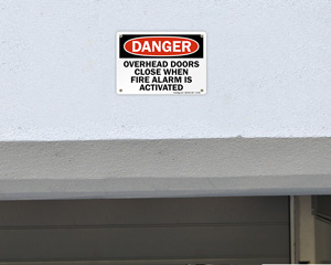 Overhead Door Sign