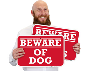 Property and Security Sign