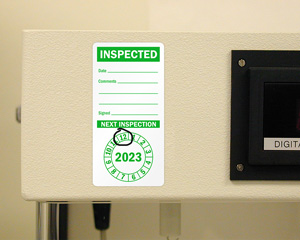 inspected punch out labels