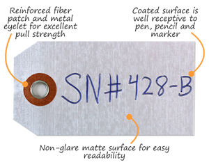 Silver blank tag