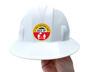 Social Distancing HardHat Sticker
