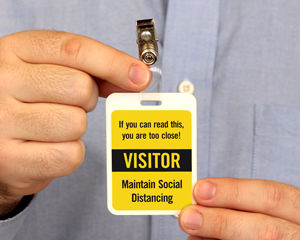 Social Distancing Badge