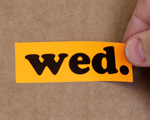 Weekday label for Wednesday