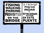 No Fishing Signs