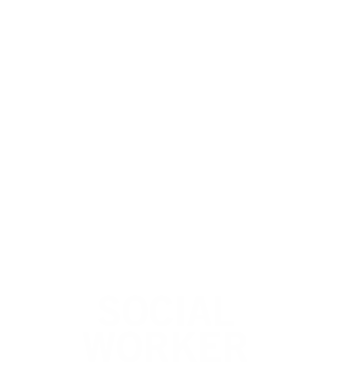 Social Worker Badge Buddy For Horizontal ID Cards