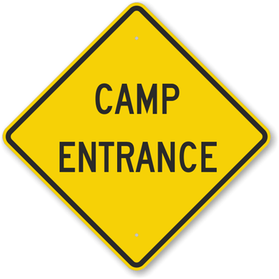 Image result for camp sign gif