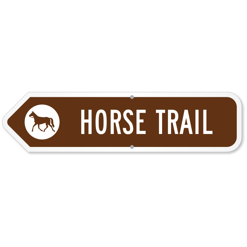 Horse Trail Campground Sign, SKU: K2-4842