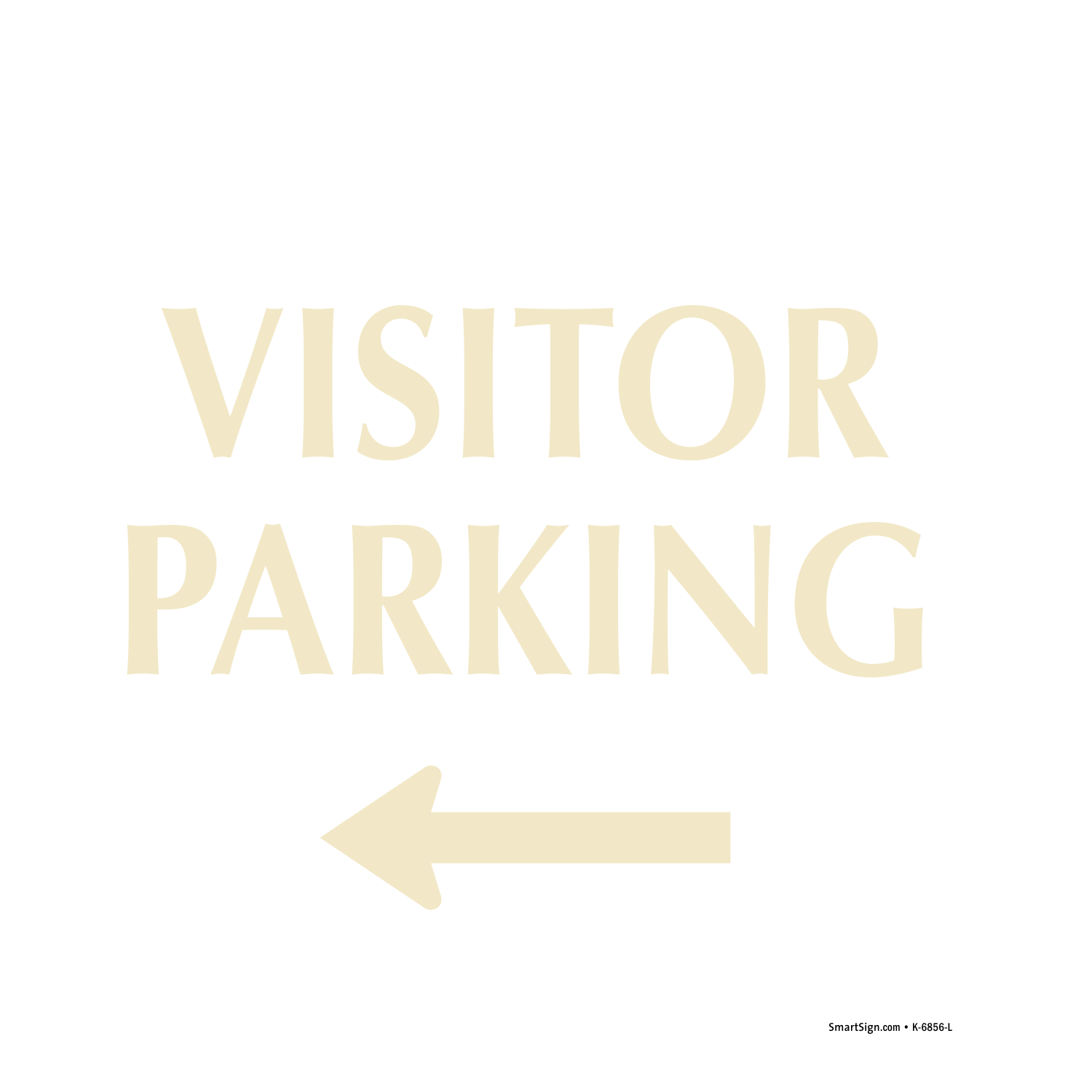 Arrow Visitor Parking SignatureSign