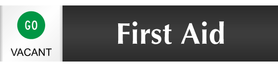 First Aid - Vacant/Occupied Slider Sign