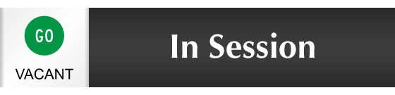 In Session - Vacant/Occupied Slider Sign