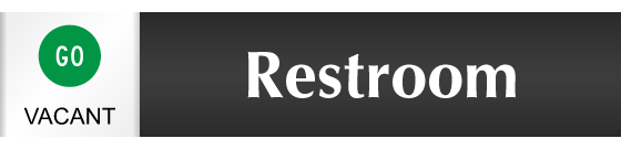 Restroom - Vacant/Occupied Slider Sign
