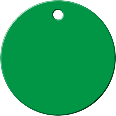 Normally Open Stock Engraved Valve Circular Tag