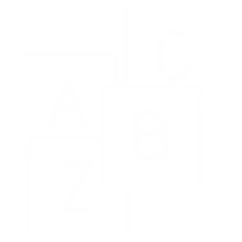 A-Z Engraved Plastic Letter Set