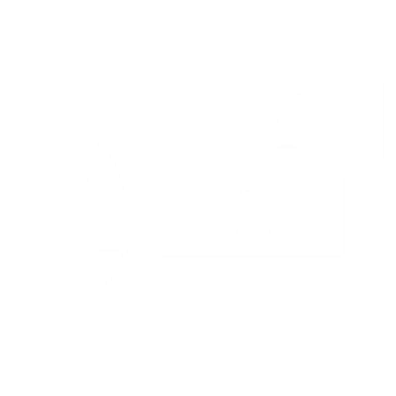 A-Z Engraved Plastic Letter Set