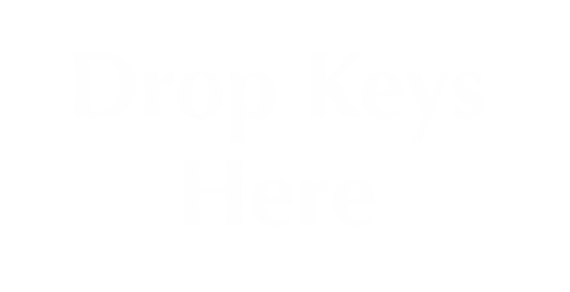 Drop Keys Here Engraved Sign