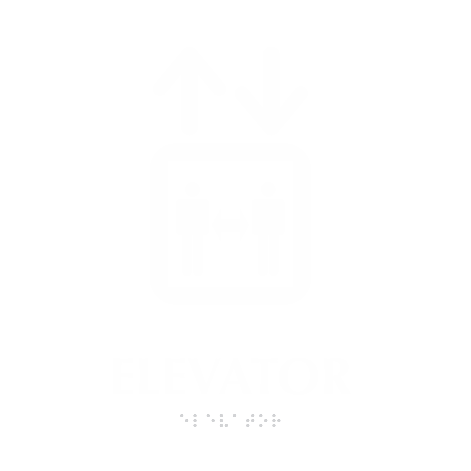Elevator Keep Distance TactileTouch Braille Sign