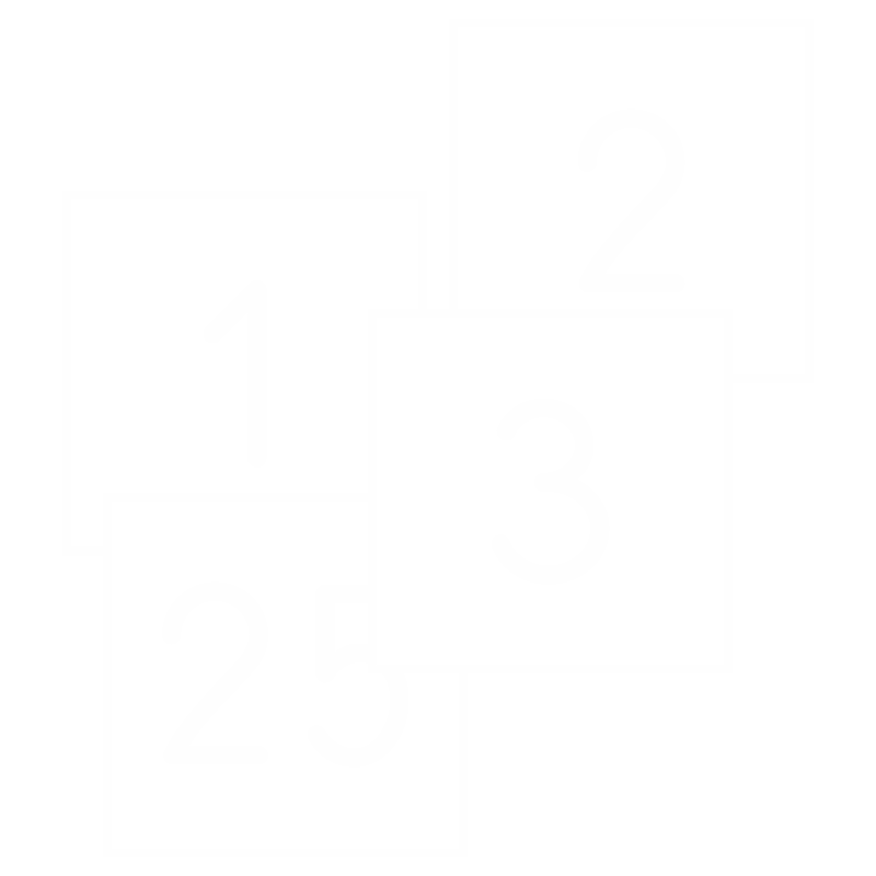 1 to 100 Engraved Number Set