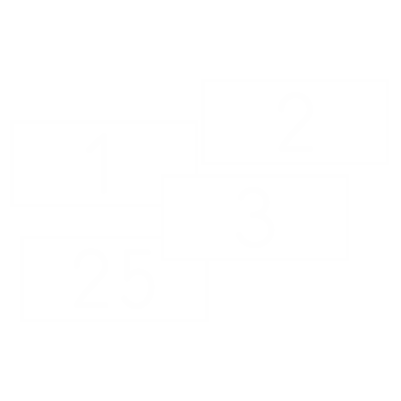 1 to 100 Engraved Number Set
