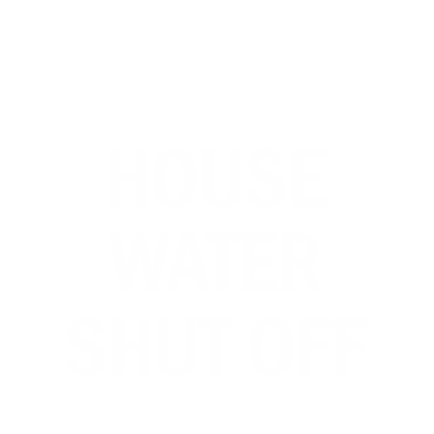 House Water Shut Off Engraved Valve Tag