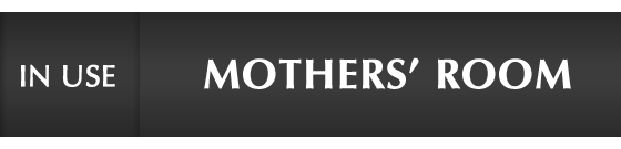 Mothers' Room - In Use/Vacant Slider Sign
