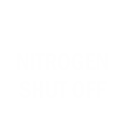 Nitrogen Shut Off Engraved Valve Tag