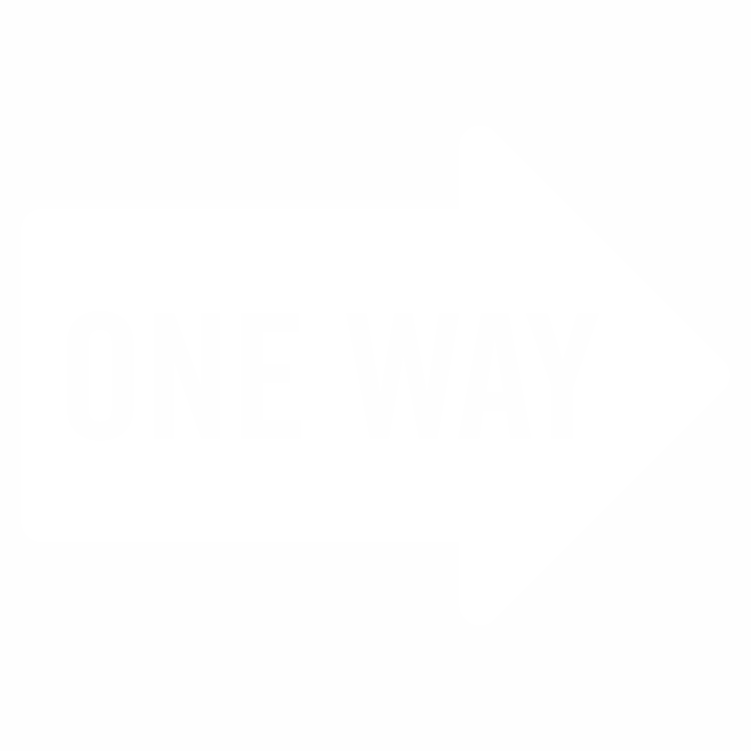 One Way, Large Arrow