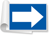 Blue Arrow Sign Book