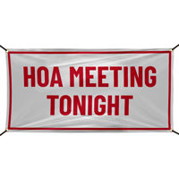 HOA Meeting Tonight Banner