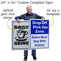 Large custom plastic signs