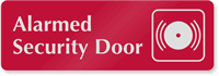 Alarmed Security Door Sign