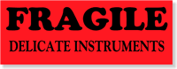 Fragile Delicate Instruments Label
