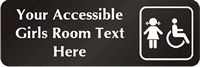 Custom Accessible Girls Room Symbol