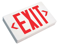 LED Exit Sign, Double Faced with Battery