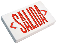 Spanish Exit Sign, Double-Faced Salida Standard