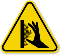 ISO Burn Hazard, Hot Surface Sidewall Symbol Sign