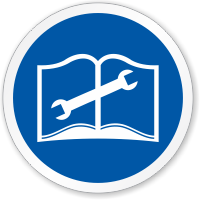 Read Service Manual ISO Mandatory Circle Sign