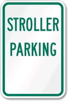 STROLLER PARKING Sign