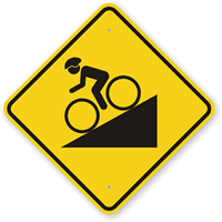 Bike Trail With Symbol Sign