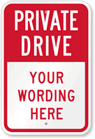 Custom Private Driveway Sign