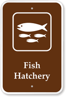 Fish Hatchery - Campground, Guide & Park Sign