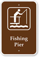 Fishing Pier Campground Park Sign