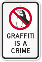 Graffiti Is A Crime Sign