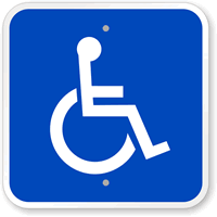 Handicap Symbol Sign