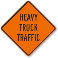 Heavy Truck Traffic Sign