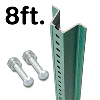 High Strength U Channel Sign Post  8' tall