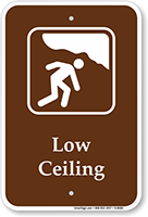 Low Ceiling Campground Park Sign